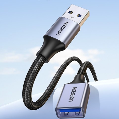 Wytrzymały przedłużacz kabla przewodu USB 3.0 5Gb/s 2m szary UGREEN