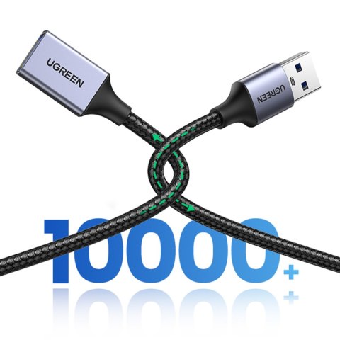 Wytrzymały przedłużacz kabla przewodu USB 3.0 5Gb/s 2m szary UGREEN