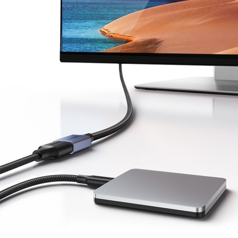 Wytrzymały przedłużacz kabla przewodu USB 3.0 5Gb/s 2m szary UGREEN