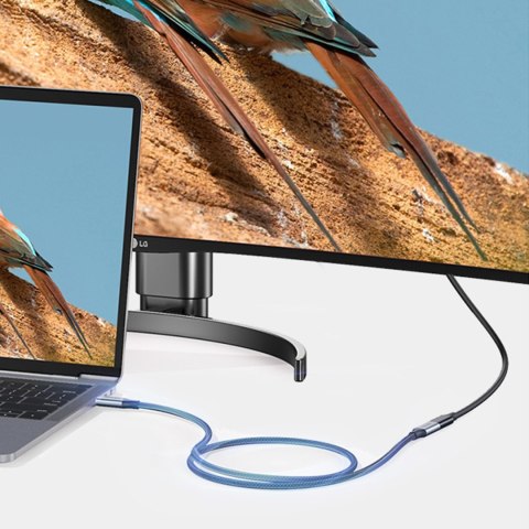 Wytrzymały przedłużacz kabla przewodu USB-C 3.1 10Gb/s 1m szary UGREEN