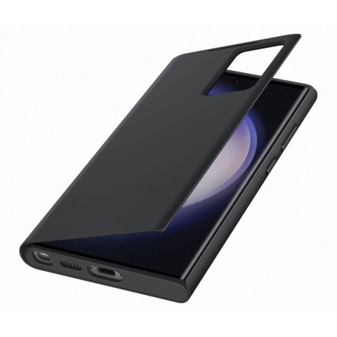 Etui Galaxy S23 Ultra pokrowiec z klapką i okienkiem Smart View Wallet Case czarne SAMSUNG