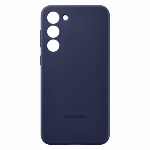 Etui silikonowy pokrowiec Samsung Galaxy S23+ Silicone Cover granatowe SAMSUNG