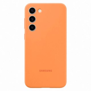 Etui silikonowy pokrowiec Samsung Galaxy S23+ Silicone Cover pomarańczowe SAMSUNG