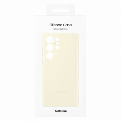 Etui silikonowy pokrowiec Samsung Galaxy S23 Ultra Silicone Cover cotton SAMSUNG