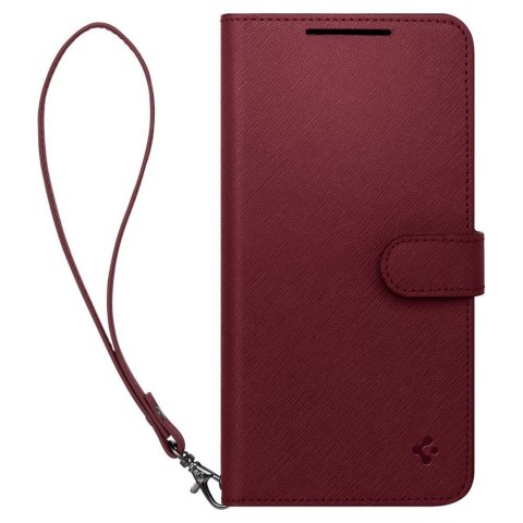 Etui z portfelem i kieszonka na kartę Galaxy S23+ Wallet S Plus burgundowe SPIGEN