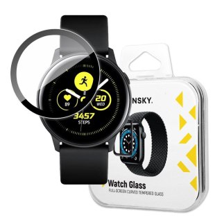 Hybrydowe szkło ochronne do Samsung Galaxy Watch Active czarny WOZINSKY