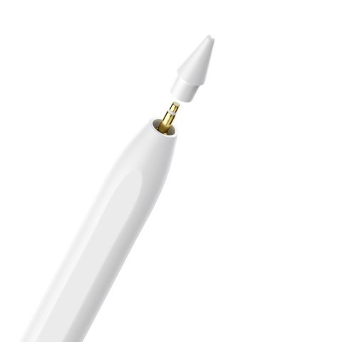 Rysik stylus do iPad z aktywną wymienną końcówką Smooth Writing 2 + kabel USB-A biały BASEUS