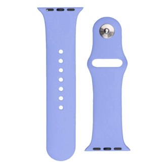 Silikonowy pasek do zegarka Apple Watch 2-9/SE 38/40/41mm Silicone Strap APS fioletowy HURTEL