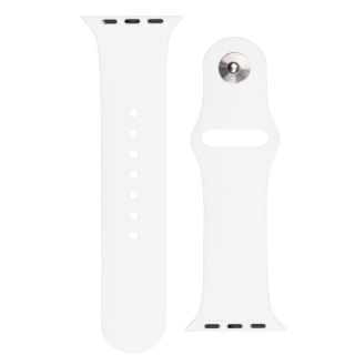 Silikonowy pasek do zegarka Apple Watch Ultra 2-9/SE 42/44/45mm Silicone Strap APS biały HURTEL