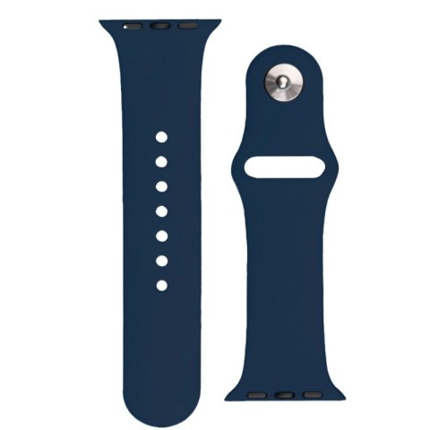 Silikonowy pasek do zegarka Apple Watch Ultra 2-9/SE 42/44/45mm Silicone Strap APS ciemnoniebieski HURTEL