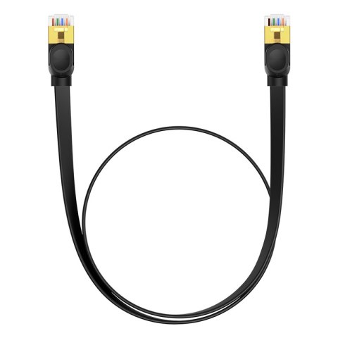 Szybki cienki kabel sieciowy RJ45 cat. 7 10Gbps 0.5m czarny BASEUS