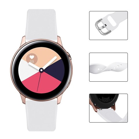 Uniwersalny silikonowy pasek do smartwatcha Silicone Strap TYS szer. 20mm ciemnoniebieski HURTEL