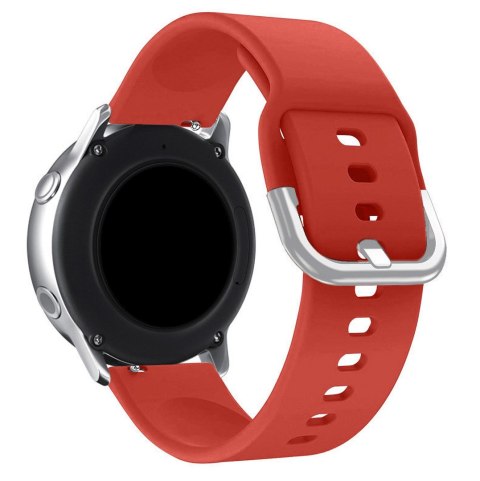 Uniwersalny silikonowy pasek do smartwatcha Silicone Strap TYS szer. 22mm czerwony HURTEL