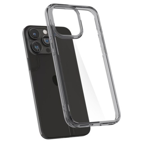 Etui Ultra Hybrid na iPhone 15 Pro Max przezroczysto-szare SPIGEN