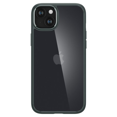 Etui Ultra Hybrid na iPhone 15 ciemnozielone SPIGEN