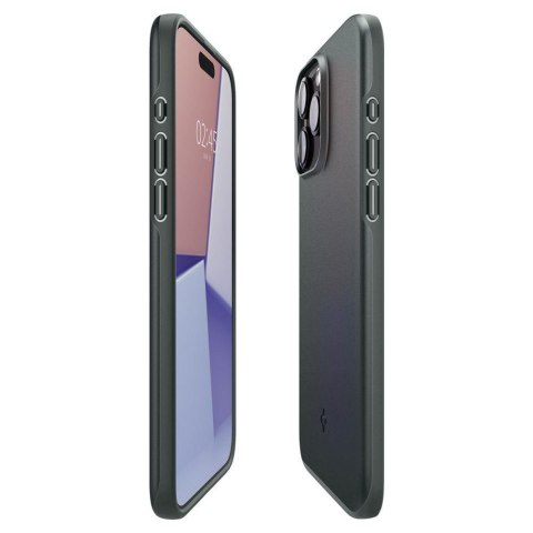 Etui ochronne do iPhone 15 Pro Thin Fit zielone SPIGEN