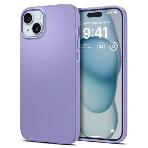 Etui ochronne do iPhone 15 Thin Fit fioletowe SPIGEN