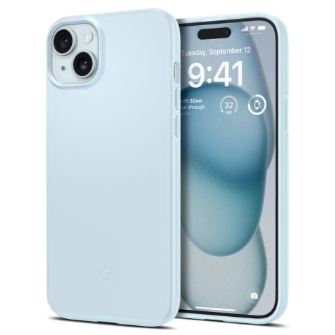 Etui ochronne do iPhone 15 Thin Fit jasnoniebieskie SPIGEN