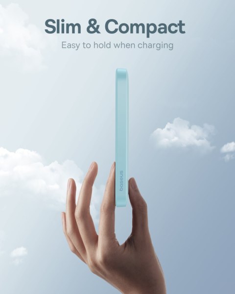 Mini powerbank 5000mAh 20W + kabel USB-C 20V / 3A niebieski BASEUS