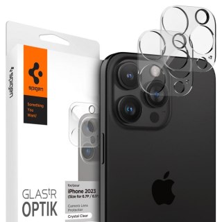 Osłona aparatu kamery na iPhone 14-15 Pro / Pro Max przezroczyste ZESTAW 2szt. SPIGEN