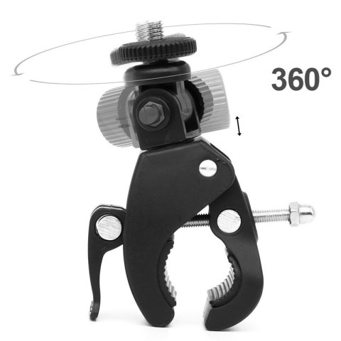 Uchwyt na kierownicę rurę do kamery GoPro obracany o 360 stopni HURTEL