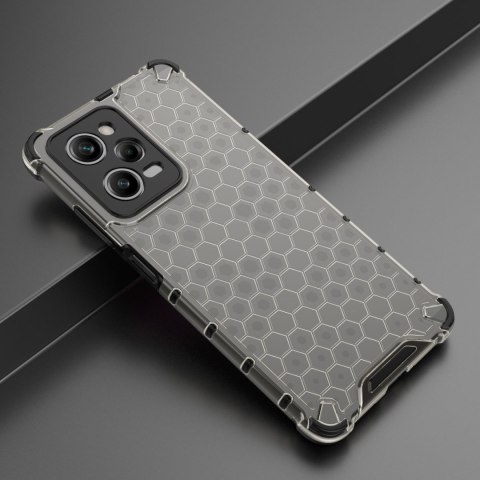 Etui pancerny hybrydowy pokrowiec do Xiaomi Redmi Note 12 Pro / Poco X5 Pro 5G Honeycomb czarny HURTEL