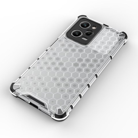 Etui pancerny hybrydowy pokrowiec do Xiaomi Redmi Note 12 Pro / Poco X5 Pro 5G Honeycomb czarny HURTEL