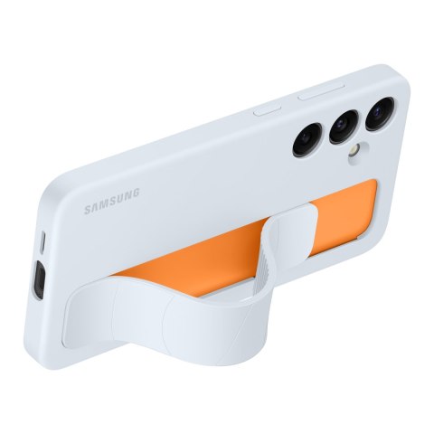 Oryginalne etui pokrowiec do Samsung Galaxy S24 z uchwytem i podstawką Standing Grip Case jasnoniebieskie SAMSUNG