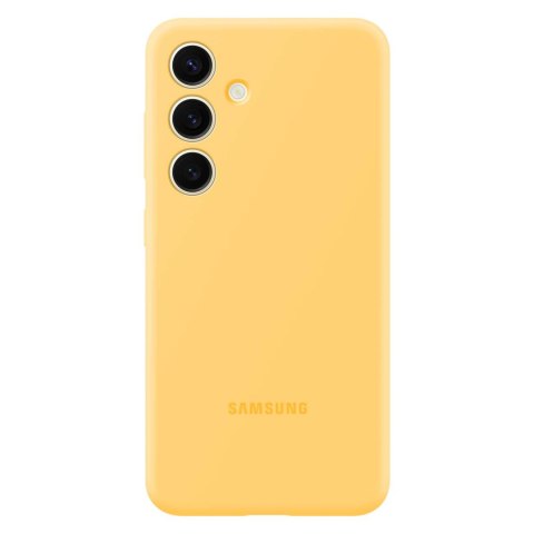 Oryginalne etui silikonowe pokrowiec do Samsung Galaxy S24+ Silicone Case żółte SAMSUNG