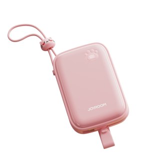 Powerbank Cutie Series 22.5W 20000mAh ze stojakiem USB-A USB-C iPhone różowy JOYROOM