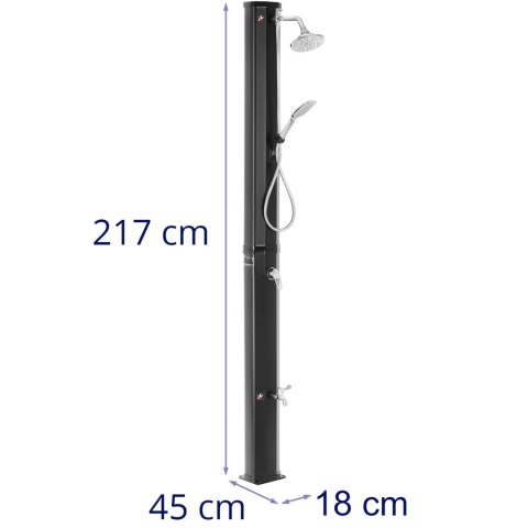 Prysznic natrysk ogrodowy turystyczny solarny ze zbiornikiem 35 l UNIPRODO