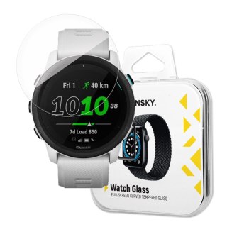 Szkło hartowane 9H z ramką na cały ekran Garmin Forerunner 745 WOZINSKY