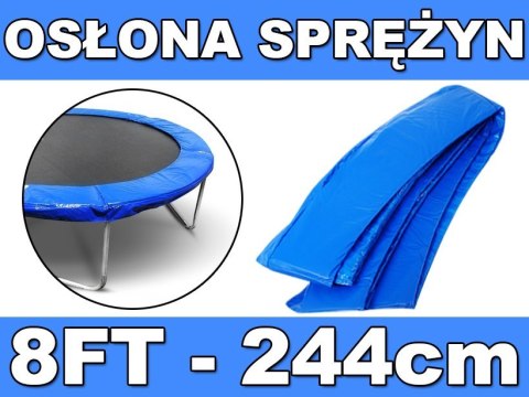 Kołnierz ochronny na sprężyny SkyRamiz Niebieski do trampoliny ogrodowej 244cm/8FT