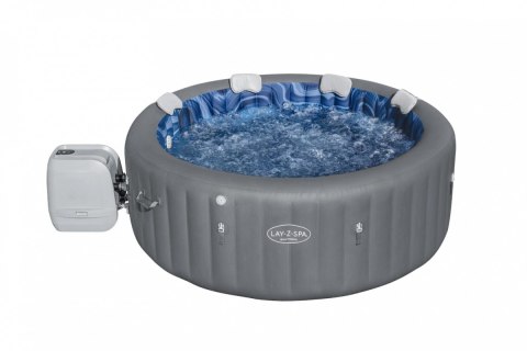 Santorini Lay-Z-Spa HydroJet Pro Ogrodowe Jacuzzi BESTWAY 7-osobowe + Pompa + LED + 5 Poduszek