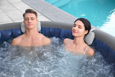 Santorini Lay-Z-Spa HydroJet Pro Ogrodowe Jacuzzi BESTWAY 7-osobowe + Pompa + LED + 5 Poduszek