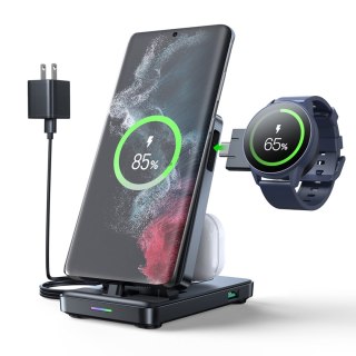 4w1 Stacja ładująca do Samsung Galaxy Buds Watch USB-C składana czarna JOYROOM