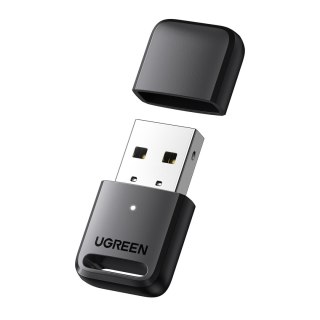 Adapter port Bluetooth 5.0 USB pod Windows 7-11 zasięg 20m czarny UGREEN