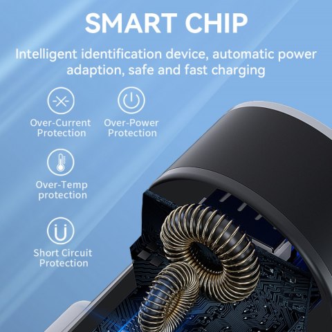 Ładowarka samochodowa do zapalniczki USB-C USB-A 36W czarna WOZINSKY