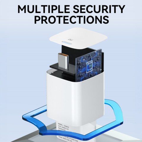 Ładowarka sieciowa 100-240V PD USB-C 20W biała WOZINSKY