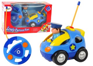 Auto Dla Malucha Policja Zdalnie Sterowane R/C Światło Dźwięk LEAN Toys