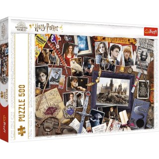 Puzzle 500 elementów Pamiątki z Hogwartu Harry Potter Trefl