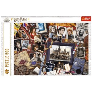 Puzzle 500 elementów Pamiątki z Hogwartu Harry Potter Trefl