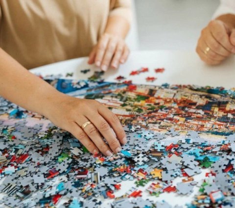 Puzzle 500 elementów American Gothic Psia Edycja Trefl