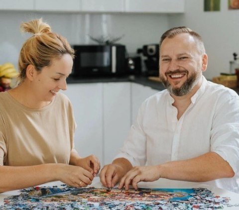 Puzzle 500 elementów American Gothic Psia Edycja Trefl