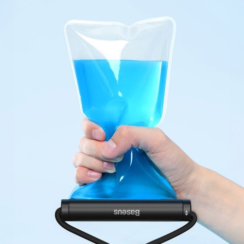 Etui wodoodporne do telefonu 7.2'' z cylindrycznym zapięciem IPX8 AquaGlide - czarne BASEUS