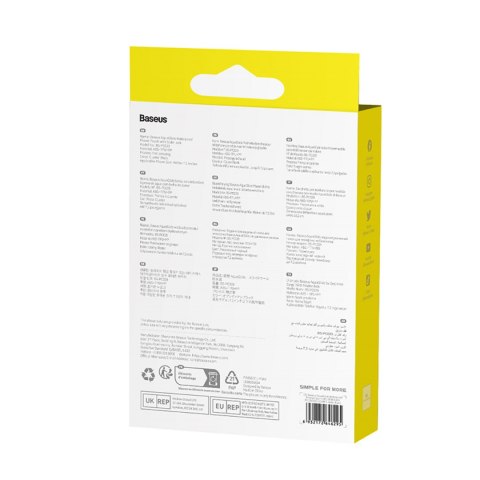 Etui wodoodporne na telefon 7.2'' AquaGlide IPX8 z systemem Slide Lock - białe BASEUS