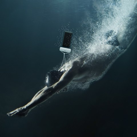 Etui wodoodporne na telefon 7.2'' AquaGlide IPX8 z systemem Slide Lock - białe BASEUS