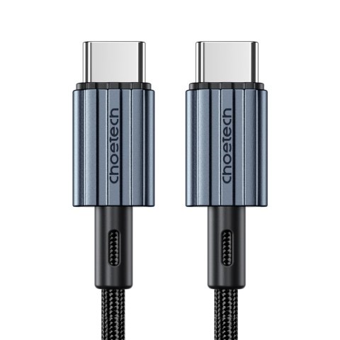 Kabel przewód USB-C - USB-C PD 60W w oplocie XCC-1014 - szary CHOETECH