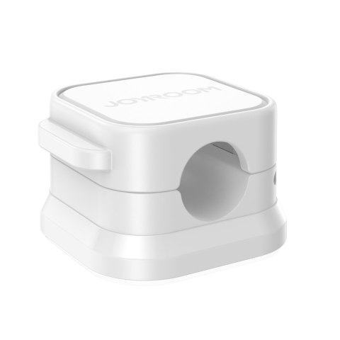 Organizer uchwyt do kabli przewodów magnetyczny samoprzylepny ZESTAW 6szt. - biały JOYROOM