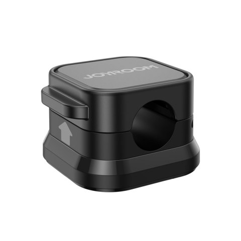 Organizer uchwyt do kabli przewodów magnetyczny samoprzylepny ZESTAW 6szt. - czarny JOYROOM